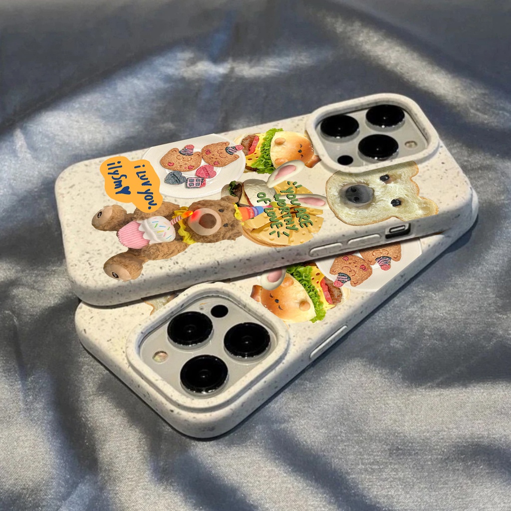 Ốp Điện Thoại Hình Bánh Mì Nướng Cho iphone14promax / 13 / 12 / 11 / XR / XS / X / XSMAX