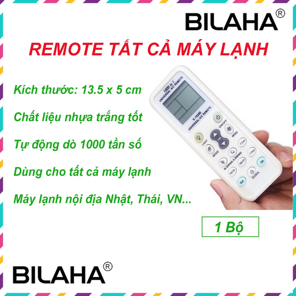 Remote Điều Khiển Máy Lạnh Đa Năng Tất Cả Dòng Hàng Nhật, Việt Nam Cũ Mới Đều Được (Có Hàng Sẵn) - MASA1059