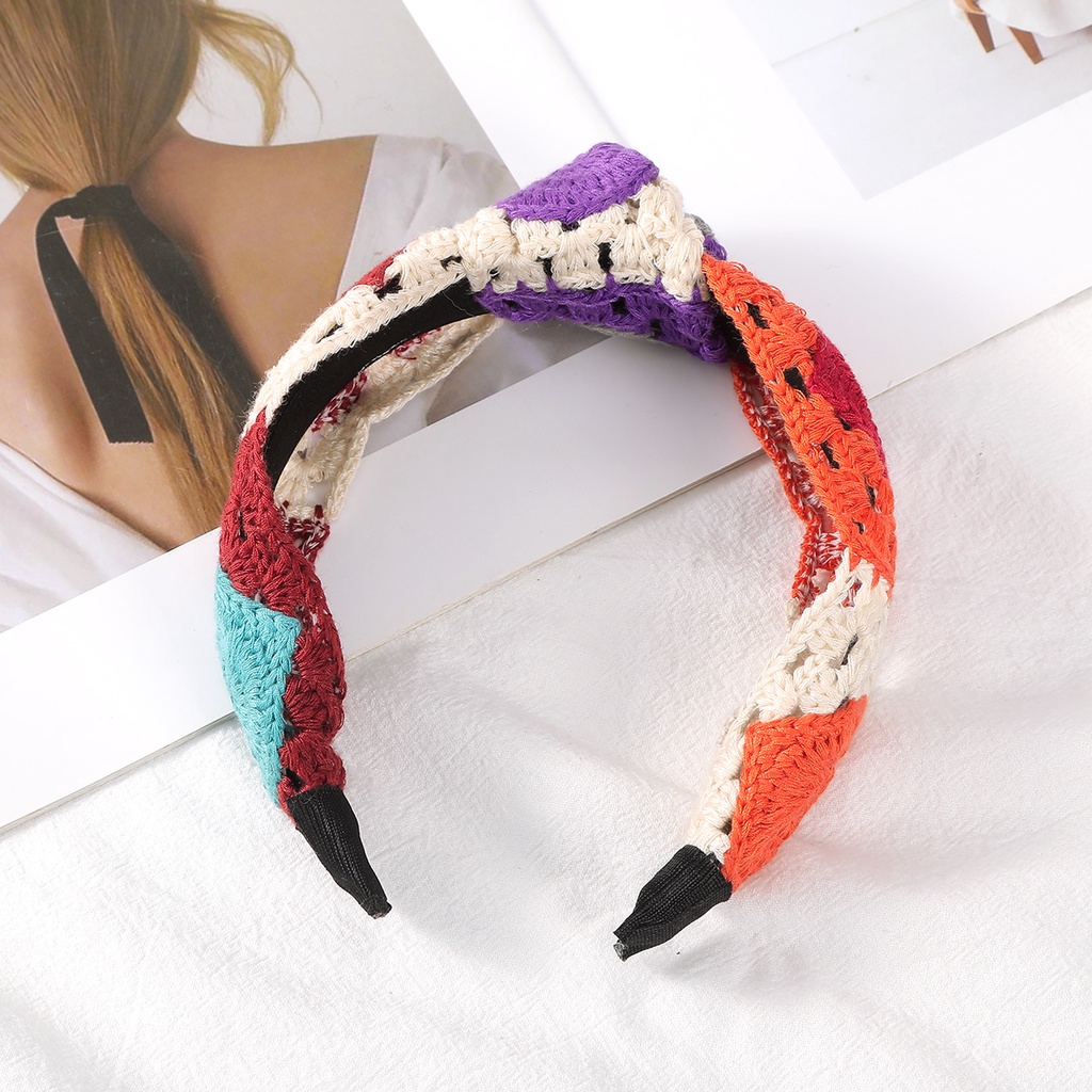 Haimeikang Băng Đô Len Màu Sắc Thời Trang Cho Nữ