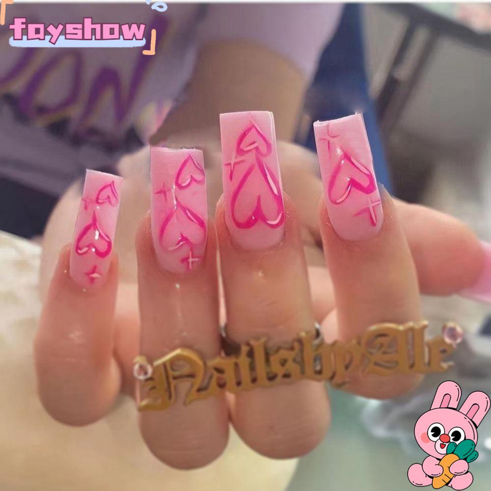 Hộp 24 Móng Tay Giả Che Phủ Toàn Diện Tháo Rời Được Tiện Dụng