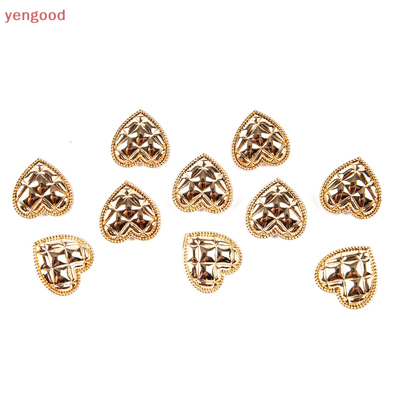 Set 10 Nút Áo Sơ Mi Hình Trái Tim Dễ Thương