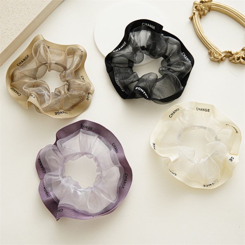 Dây Buộc Tóc Đuôi Ngựa Bằng Lưới Phong Cách Pháp Cổ Điển Thời Trang 2023