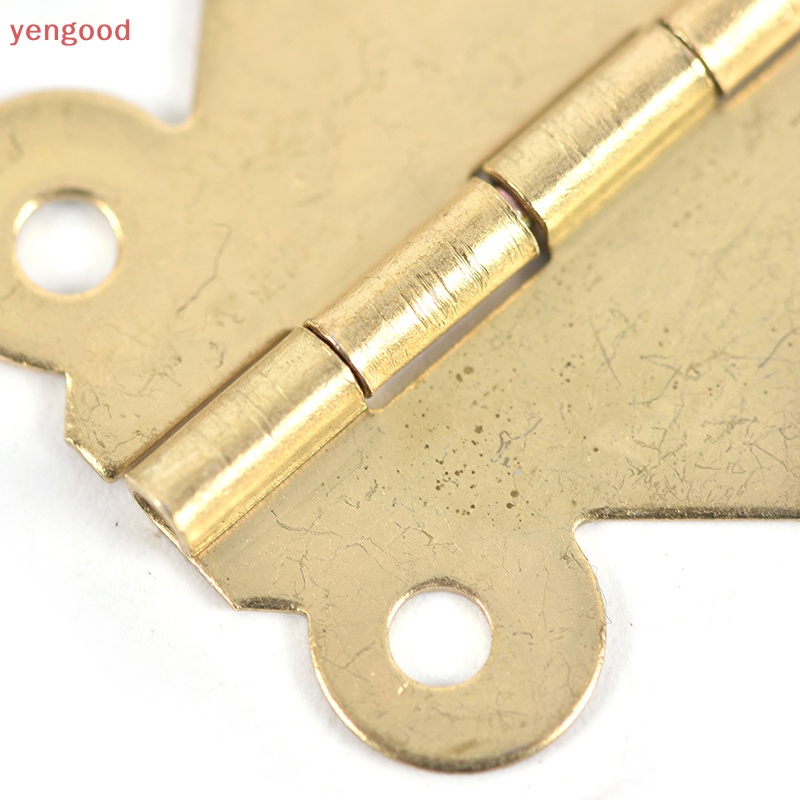 Set 10 Bản Lề Bướm Mini Bằng Đồng Thau Nhiều Màu Sắc Dùng Để Sửa Chữa Ngăn Kéo / Hộp Trang Sức