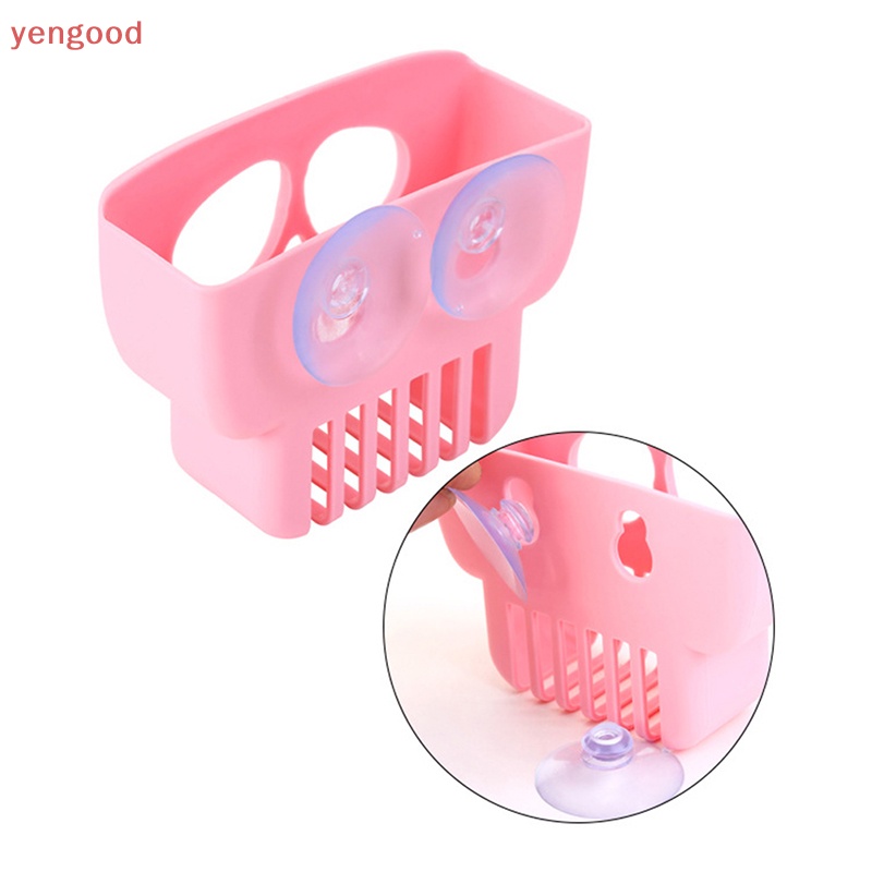 Giá Đỡ Miếng Mút Rửa Chén Hình Đầu Lâu Sáng Tạo Có Giác Hút Gắn Bồn Rửa Nhà Bếp