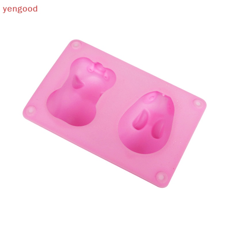 Khuôn Làm Bánh Bằng Silicone Không Dính Hình Thỏ / Heo 3D