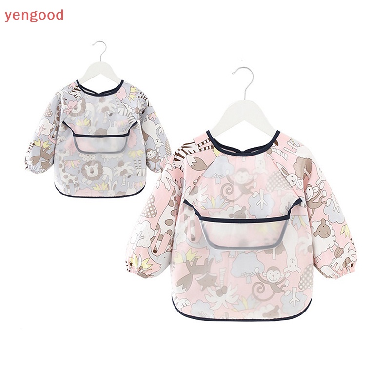 Yếm Ăn Tay Dài Chống Thấm Nước Tiện Dụng Cho Bé