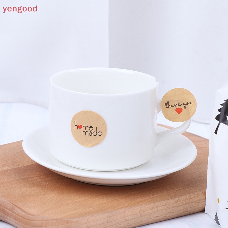 Set 500 Miếng Dán 1 inch In Chữ Thank You Trang Trí Phong Bì Tiệc