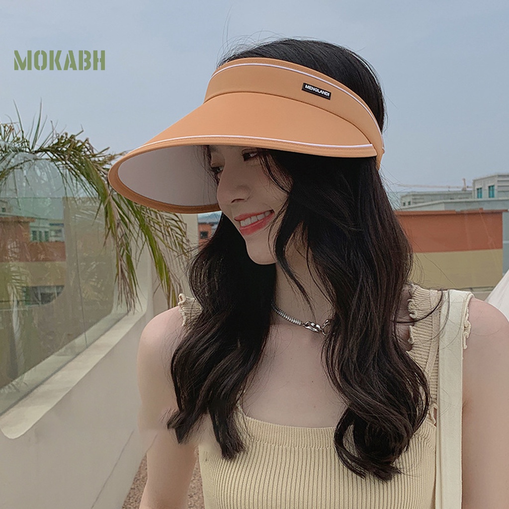 Abh Mũ Lưỡi Trai Hở Chóp Co Giãn In Logo Chữ Thời Trang Cho Nữ