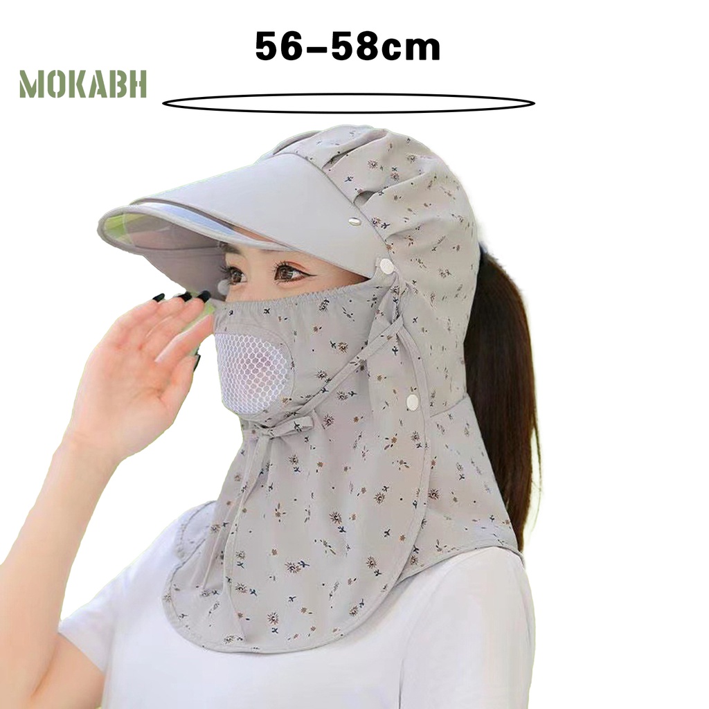 Nón Tai Bèo Cột Dây Thoáng Khí In Họa Tiết Hoa Có Thể Tháo Rời