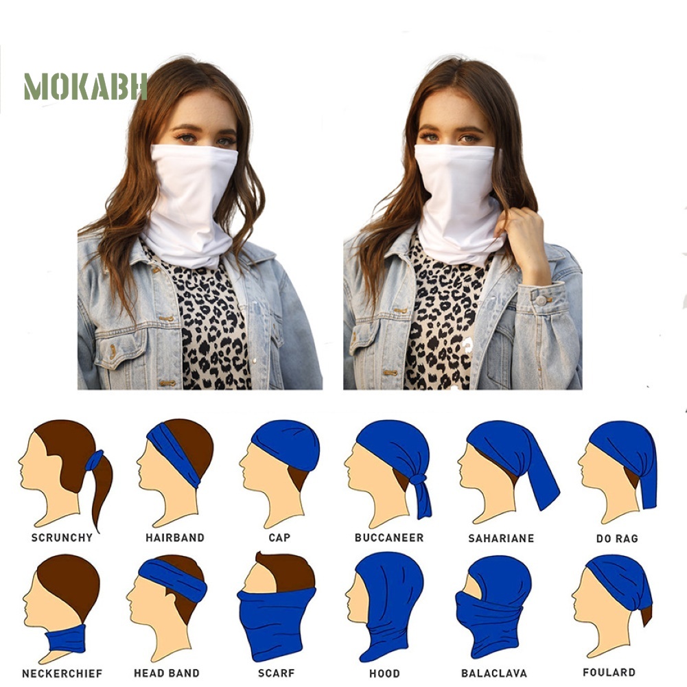 Khẩu Trang Bandana Che Phủ Toàn Diện Chống Tia UV Chống Bụi Kèm Đồ Lọc Tiện Dụng