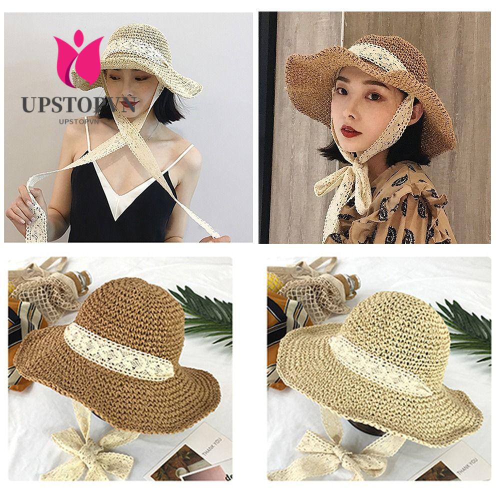 Upstopvn Mũ Rơm Đi Chơi Gấp Lại Được Phong Cách Pháp