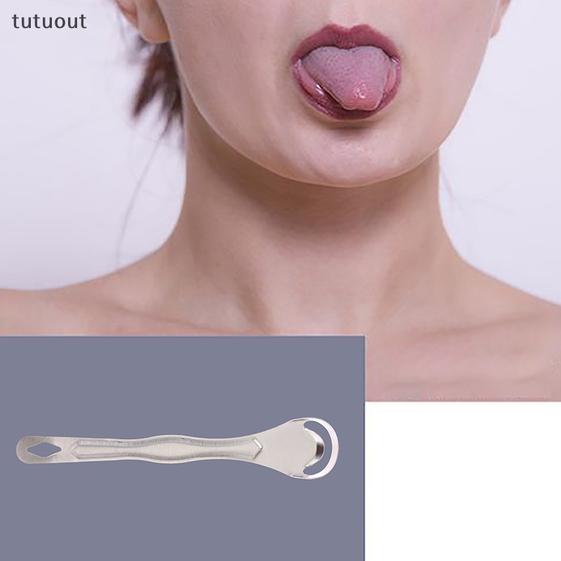 Dụng Cụ Cạo Lưỡi Bằng Thép Không Gỉ Có Thể Tái Sử Dụng