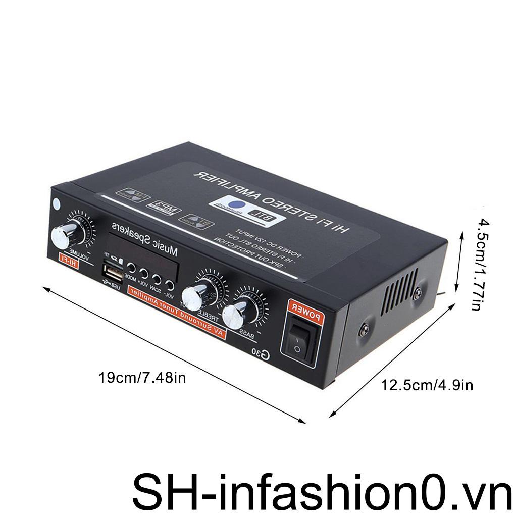 Bộ Khuếch Đại Âm Thanh Kỹ Thuật Số G30 Hifi Kèm Điều Khiển Từ Xa Chuyên Dụng Cho Gia Đ