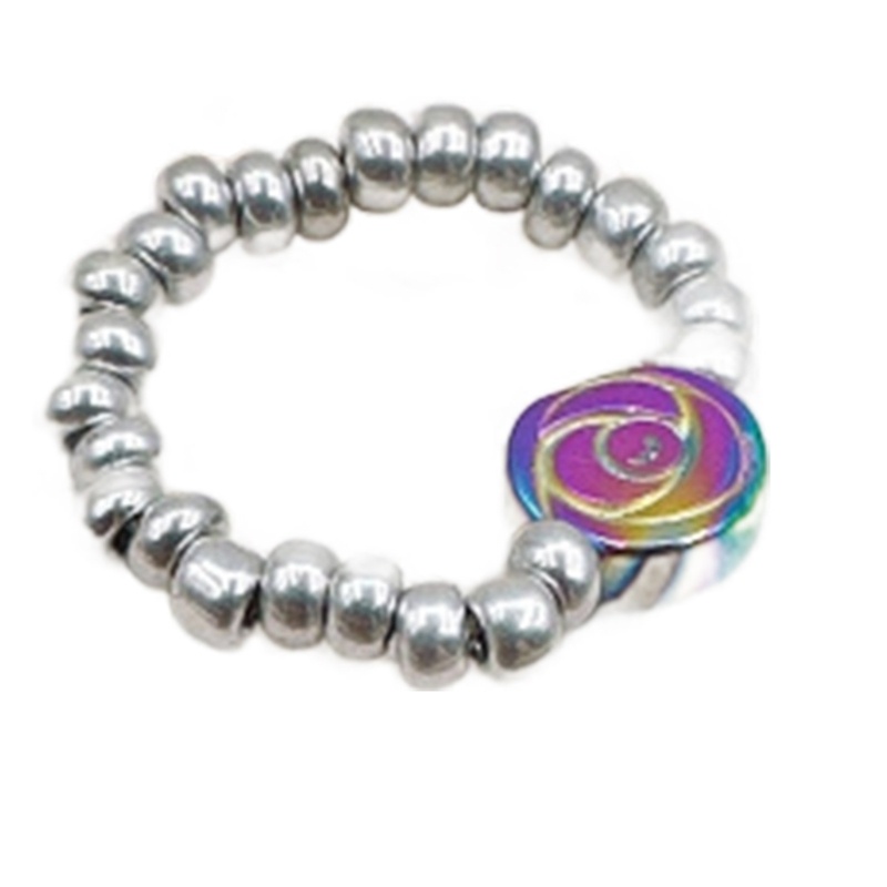 Nhẫn Co Giãn Có Thể Điều Chỉnh Kích Thước Họa Tiết Hoa / Mỏ Neo / Ngôi Sao Thời Trang Mùa Hè