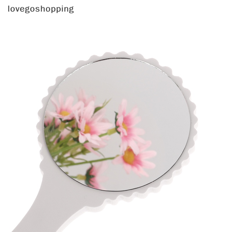 Gương Trang Điểm Cầm Tay Thiết Kế Tai Mèo Bằng Gỗ Sáng Tạo