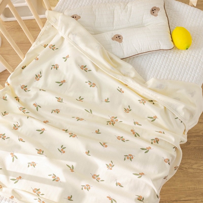 Chăn Quấn Em Bé Chất Liệu Cotton Mềm Mại Họa Tiết Hoạt Hình