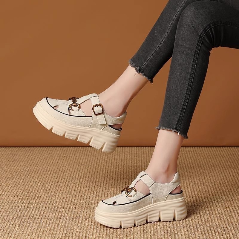 Xăng đan Thể Thao Đế Dày Thoáng Khí Thời Trang Mùa Hè 2023 dép nữ quai ngang