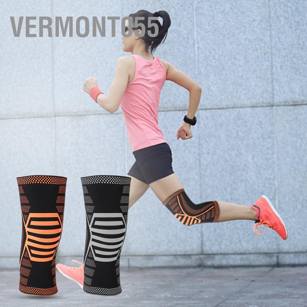 Vermont055 Tấm bảo vệ đầu gối thể thao Bọc hỗ trợ Miếng đệm tập dục Bóng rổ ngoài trời Dây đeo Nẹp