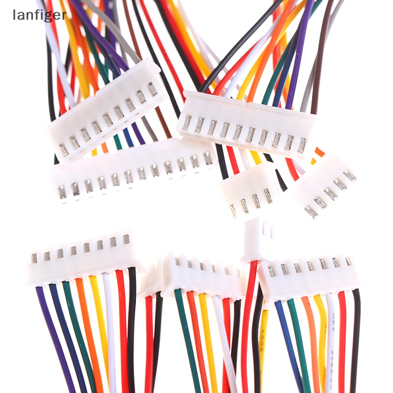 Set 10 Đầu Nối Dây Điện XH2.54MM 2 / 3 / 4 / 5 / 6 / 7 / 8 / 9 / 10Pin 20CM