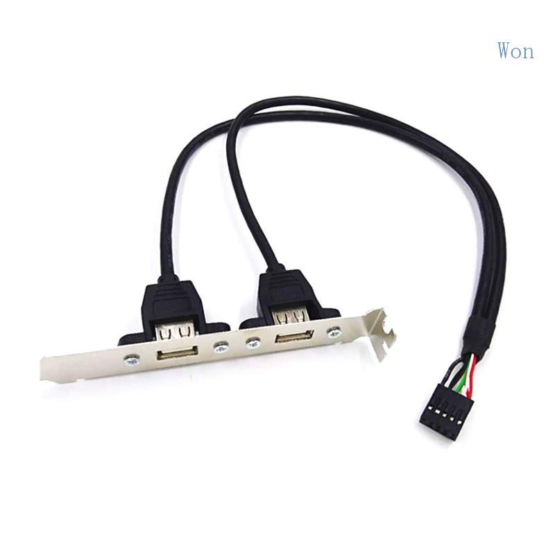 Dây Cáp Nối Cổng USB Với 2 Cổng USB 2 0 9Pin Với Hai Cổng USB 2 0 Bền Bỉ Chuyên Dụng Cho Bo Mạch Chủ