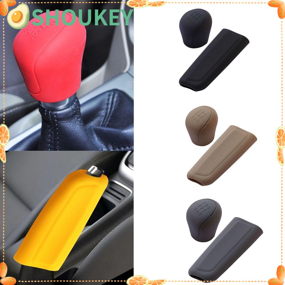 Bộ Vỏ Bọc Núm Gạt Cần Số Xe Hơi Bằng Silicone An Toàn Không Độc Hại SHOUKEY