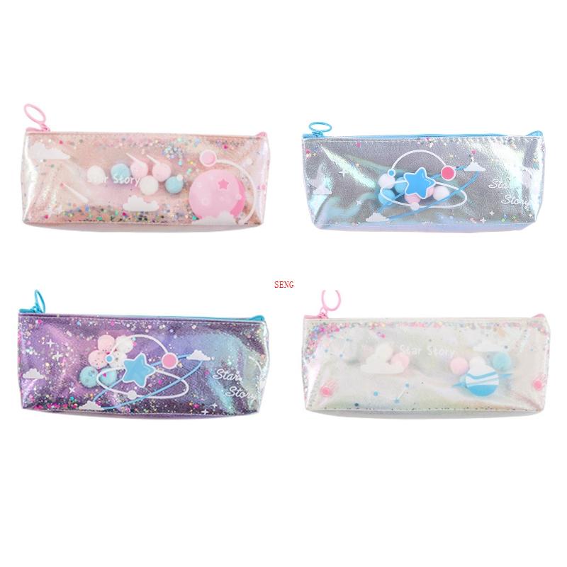 Túi Đựng Bút / Mỹ Phẩm Sức Chứa Lớn Tiện Dụng Cho Giáng Sinh / Sinh Nhật