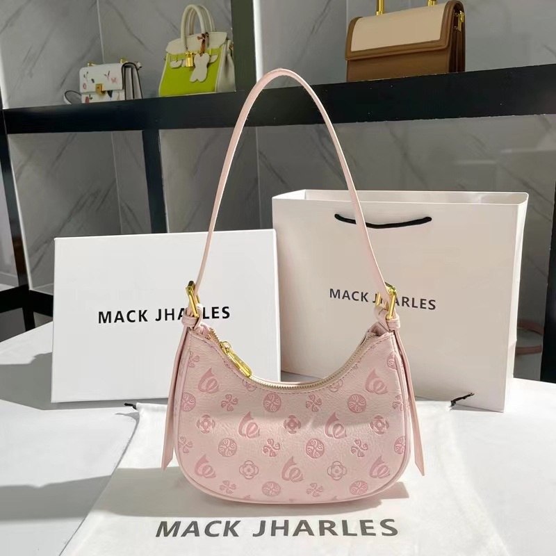 Túi Đeo Vai baguette Màu Hồng Thời Trang Mùa Hè Cho Nữ