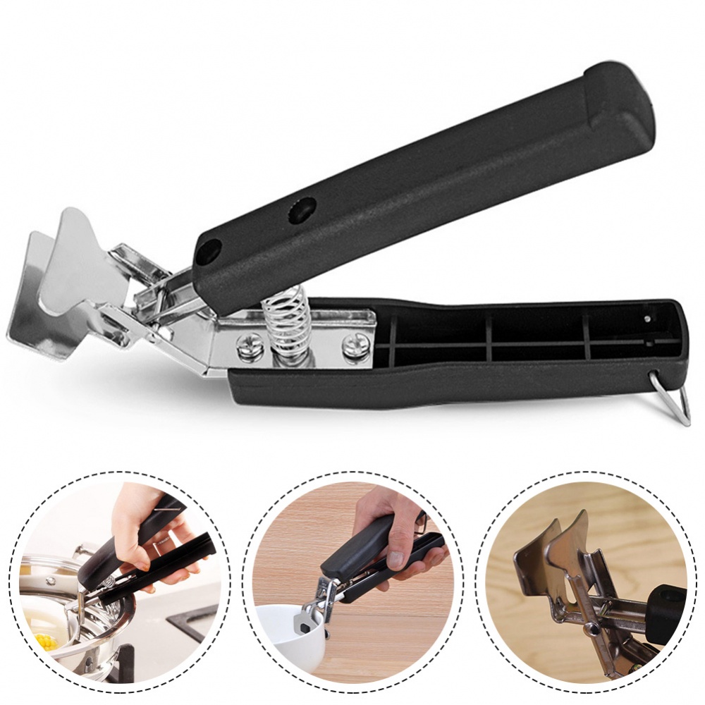Kẹp Nhấc Nồi Chống Bỏng Màu Đen Tiện Dụng Cho Nhà Bếp