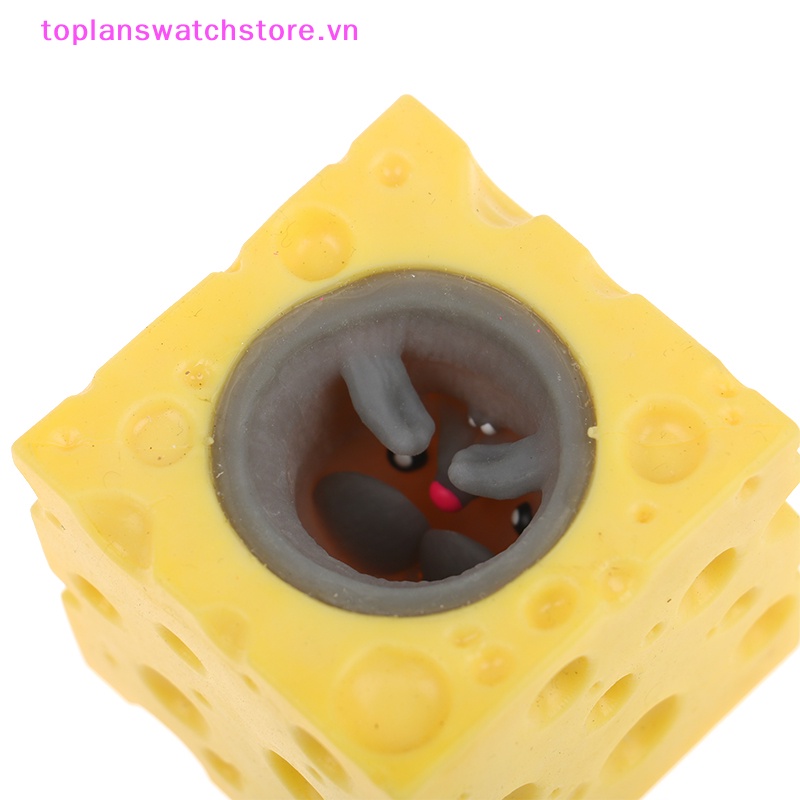 Đồ Chơi Nắn Bóp Giúp Giải Tỏa Căng Thẳng Hình Chú Chuột Và Phô Mai Đáng Yêu