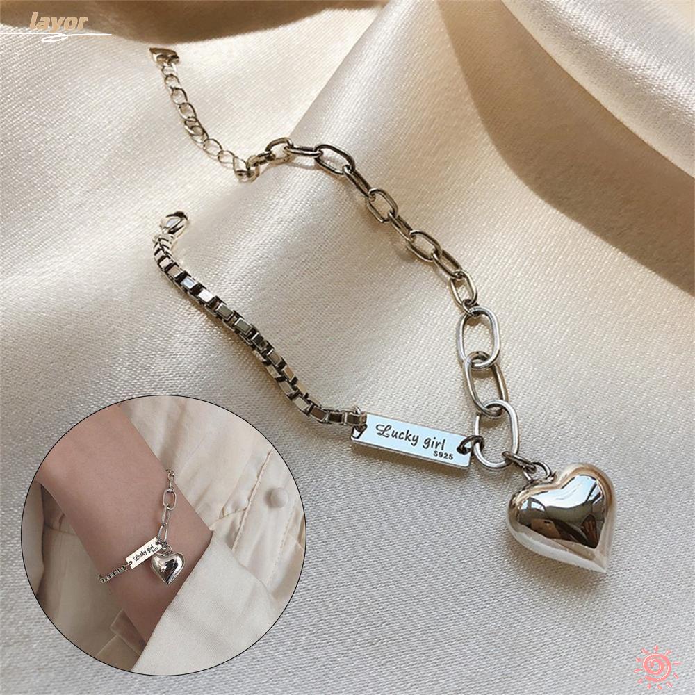 Vòng Đeo Tay Mạ Bạc 925 Dạng Dây Xích Thời Trang Dự Tiệc Cho Nam Và|Vòng Đeo Tay Dây Xích Dày Dặn