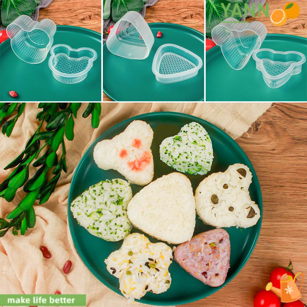 Khuôn Làm Cơm Sushi Bento 6 Ngăn DIY 1 Tiện Lợi Dành Cho Nhà Bếp