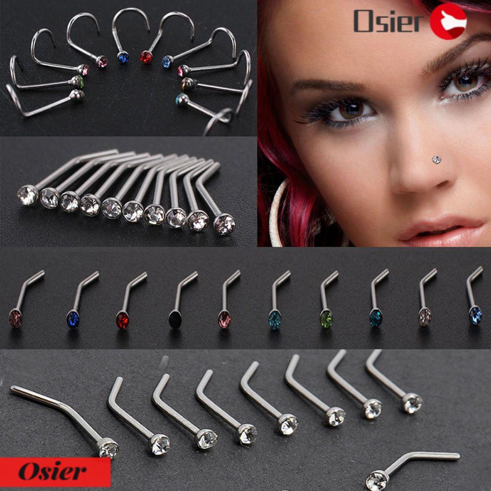 Bộ 10 Khuyên Mũi Bằng Thép Thời Trang|Đinh Tán Chất Lượng Cao Chuyên Dụng