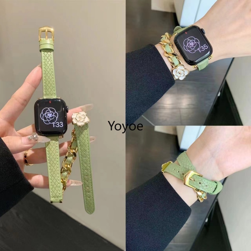 Dây Đeo Bằng Da 49mm / 45mm 44 / 42 mm 41mm 40mm 38mm 8 49mm Ultra Se 7 5 3 6 2 1 Cho Đồng Hồ iWatch