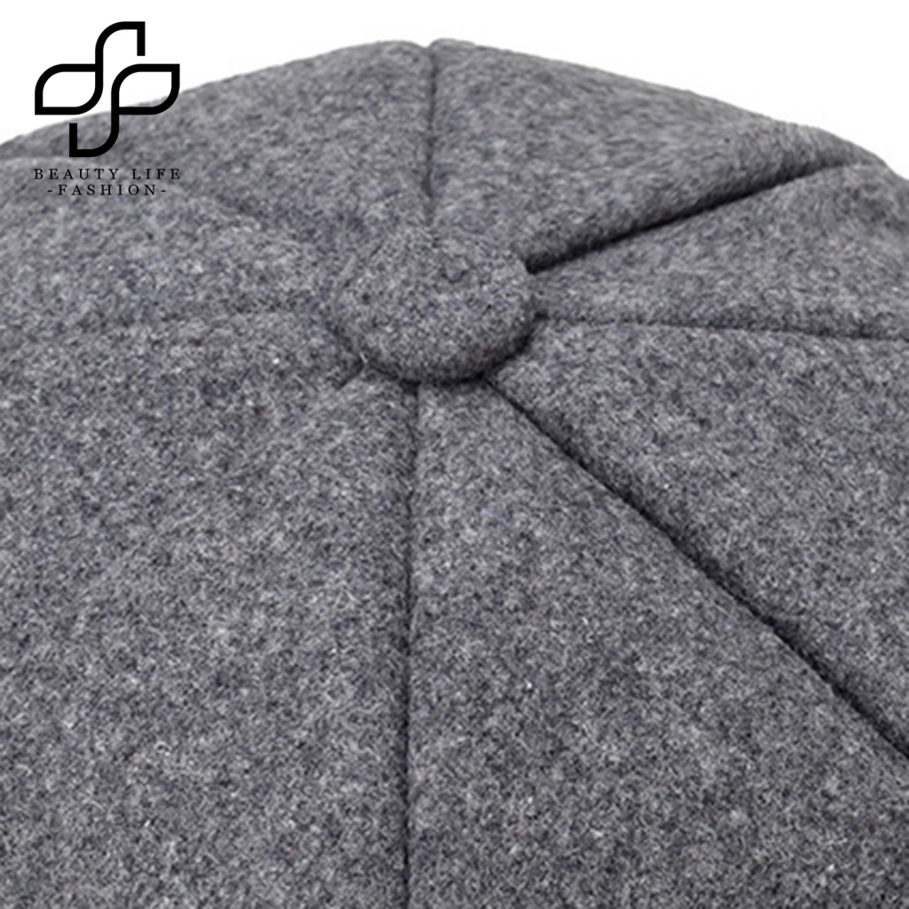 Nón Beret Len Chống Nắng Vành Rộng Kiểu Họa Sĩ Cổ Điển Thời Trang Thu Đông