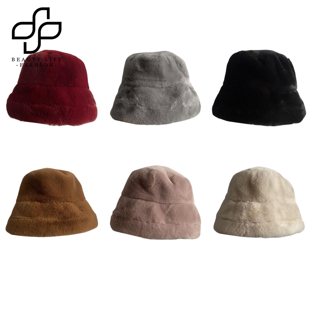 Nón Tai Bèo Phủ Lông Dày Dặn Giữ Ấm Mùa Đông Có Thể Gấp Gọn Cho Nữ