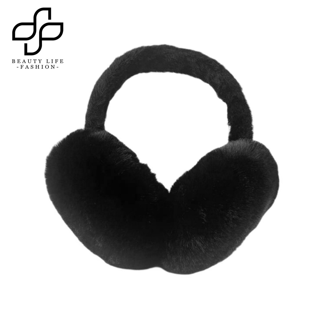 Chụp Tai Giữ Ấm Bằng Lông Thỏ Nhân Tạo Chống Lạnh Chống Trượt Có Thể Gấp Gọn Dùng Trong Mùa Đông