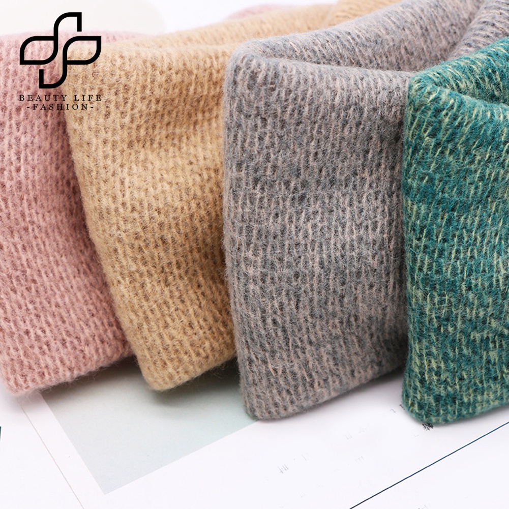 Băng Đô Cài Tóc Màu Trơn Giữ Ấm Tai Cho Nữ