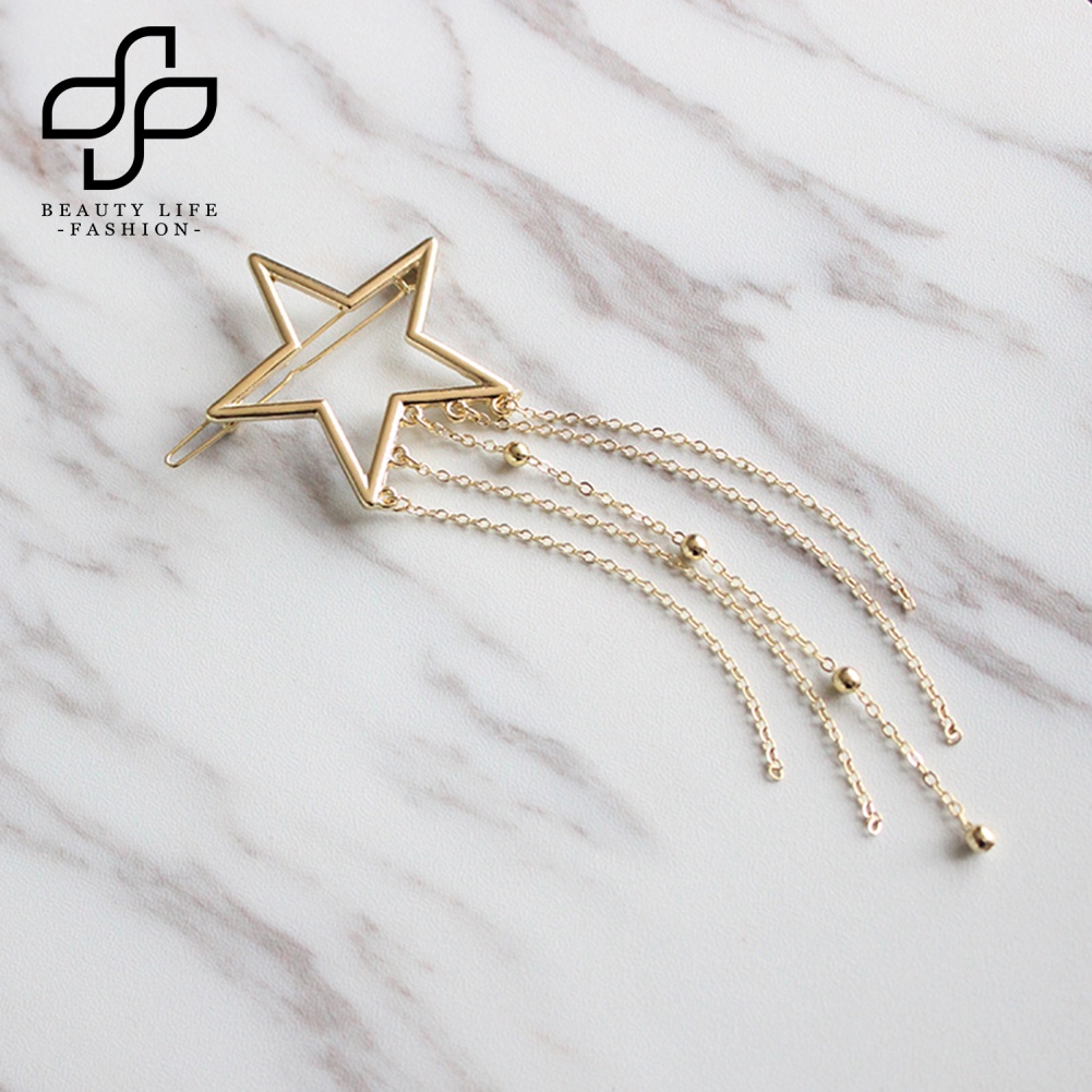 Kẹp Tóc Hình Ngôi Sao Năm Cánh Bằng Hợp Kim Thời Trang Cho Nữ