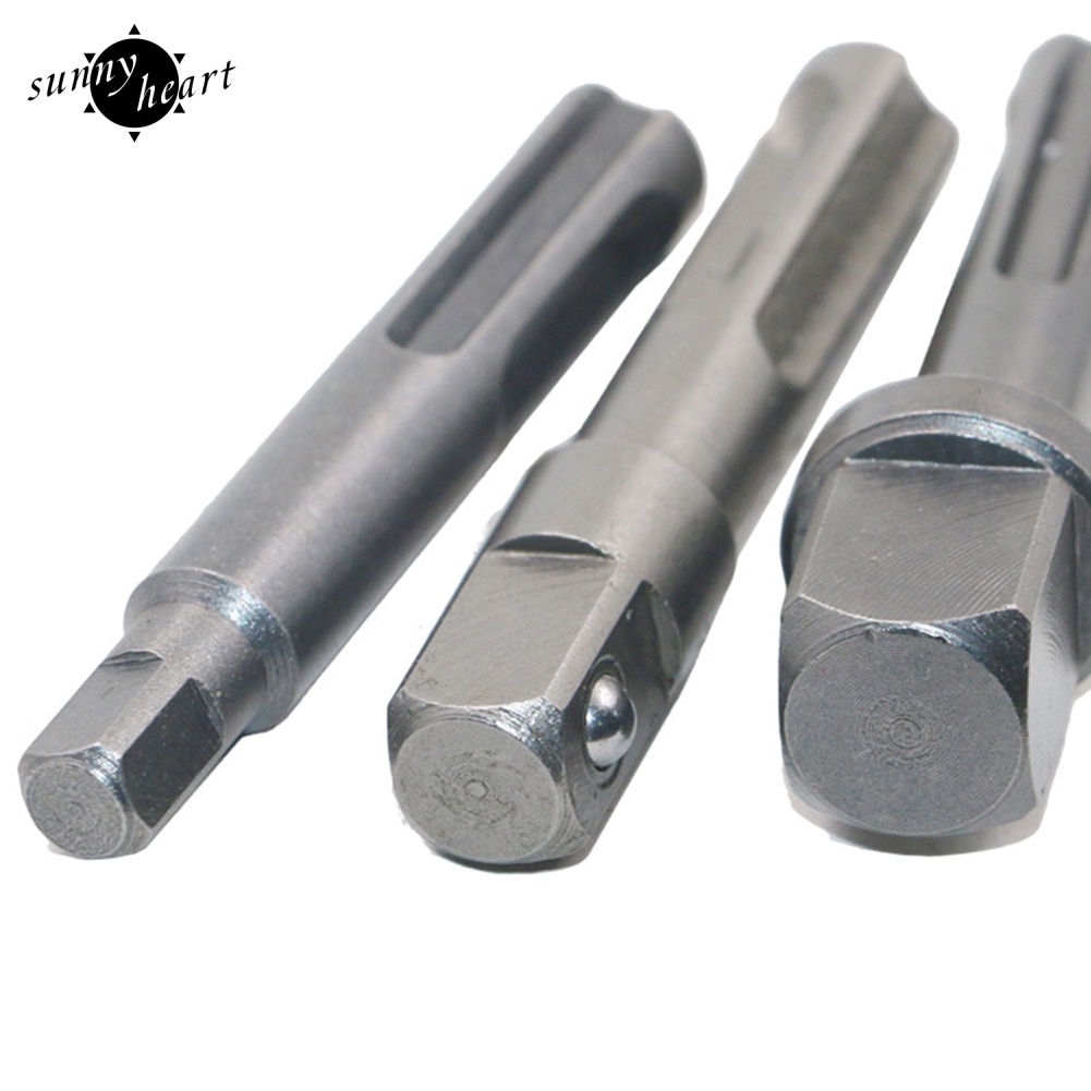 Set 3 Đầu Chuyển Đổi Mũi Khoan Điện SDS 3 / 8 1 / 4 1 / 2inch Chuyên Dụng