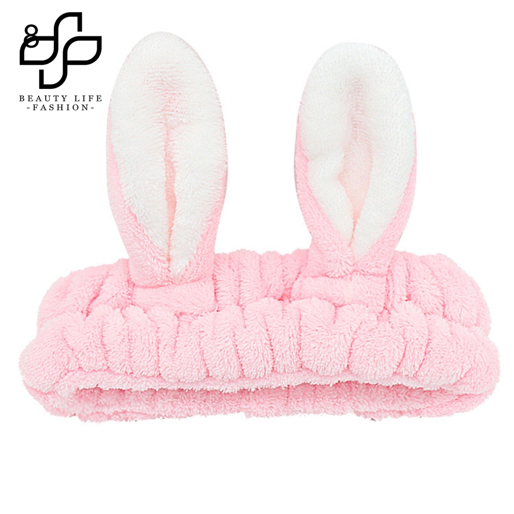 Giá Đỡ Tóc Rửa Mặt / Rửa Mặt Hấp Thụ Nước Không Phai Kiểu Tai Thú Dành Cho Bạn Gái