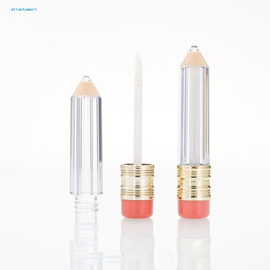 Túi Đựng Đồ Dùng Cao Cấp Tiện Dụng| Tuýp Son Bóng 5ml Dạng Bút Chì Có Thể Bơm Đầy Lại Kèm Cọ Vẽ Môi DIY