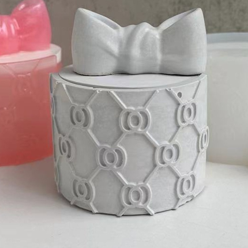 Khuôn Silicone Làm Lọ Thủ Công Hình Nơ Xinh Xắn