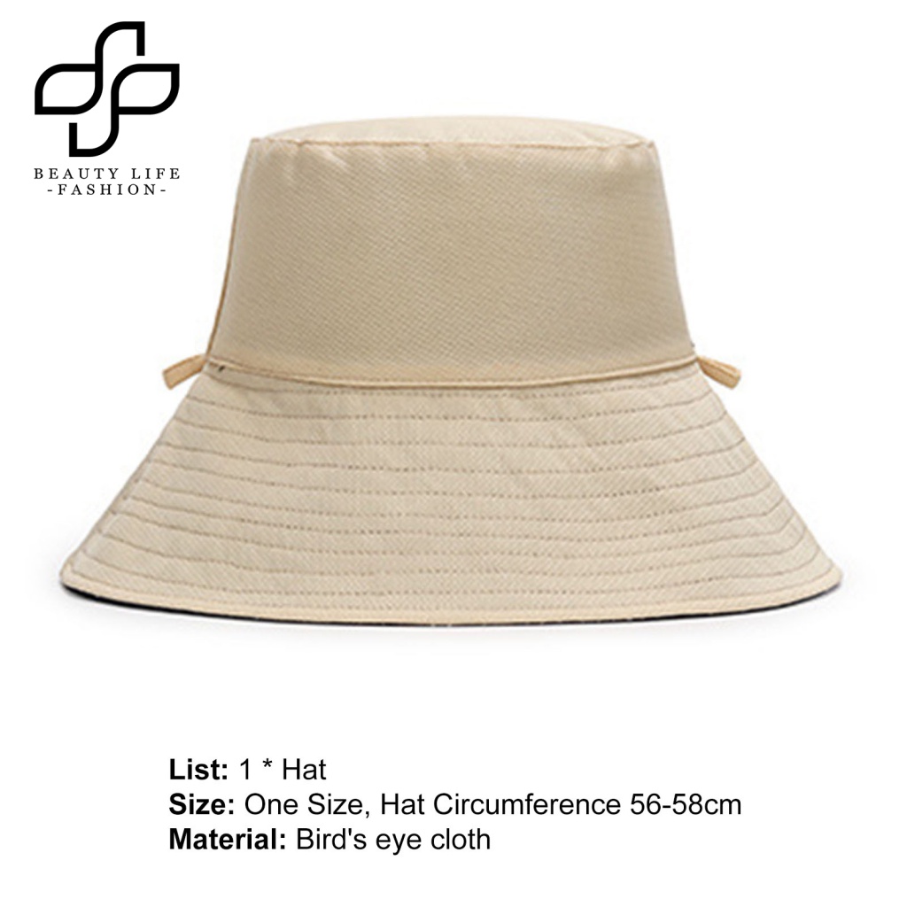 Nón Vành Tròn Màu Trơn Chống Tia UV Thời Trang Mùa Hè Cho Nữ