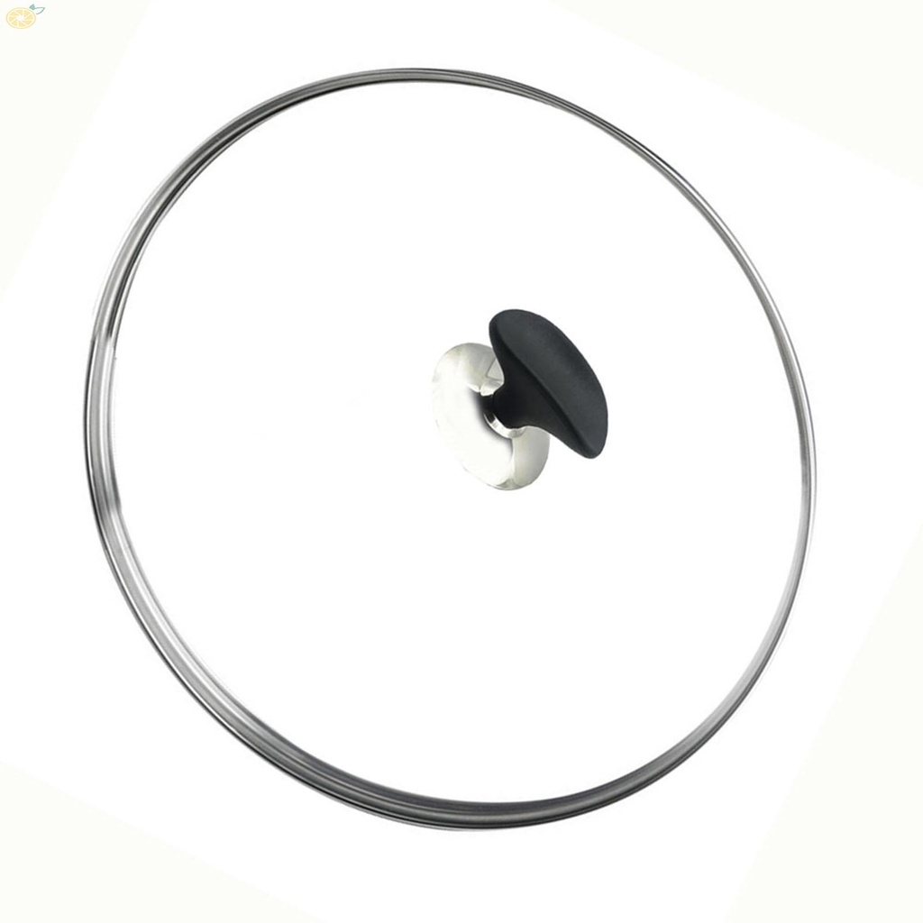 【VARSTR】Pot Lid Clear Glass Lid Dishwasher-safe Lid Flavor Removable Silicone Ring