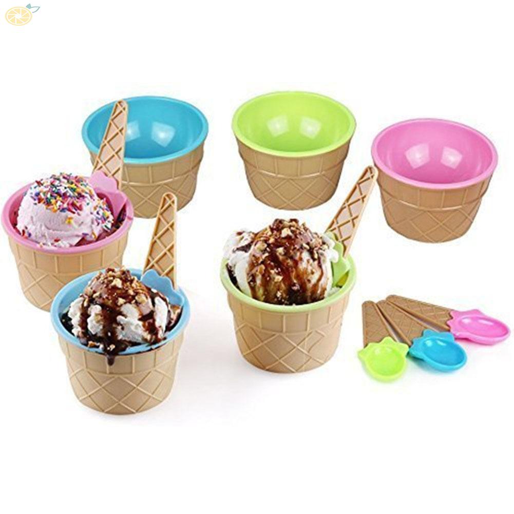 【VARSTR】Ice Cream Bowl Set DIY Ice Cream Tools Dessert Bowl For Festive Party Favor