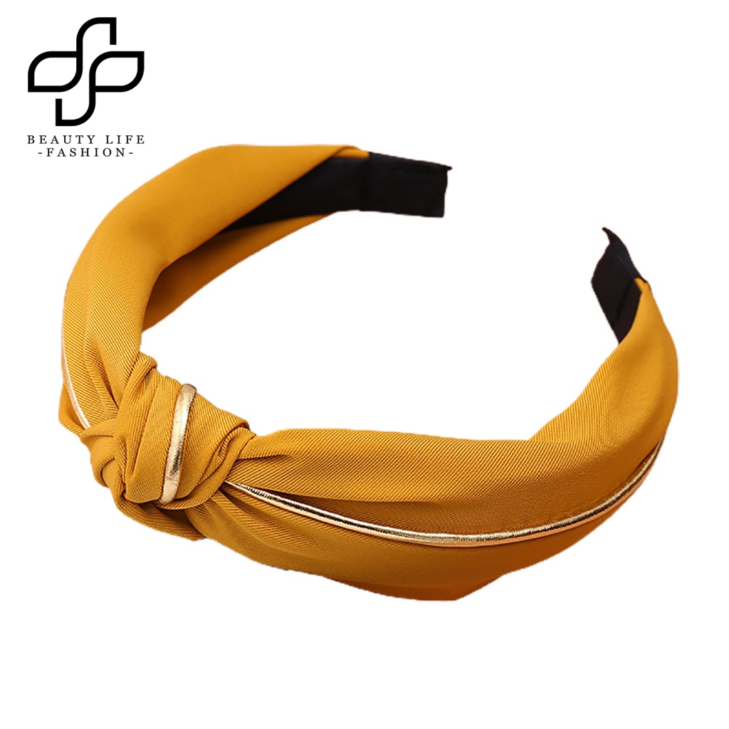 Băng Đô Cài Tóc Bản Rộng Thiết Kế Thắt Nút Đơn Giản Thời Trang Công Sở Cho Bạn Gái