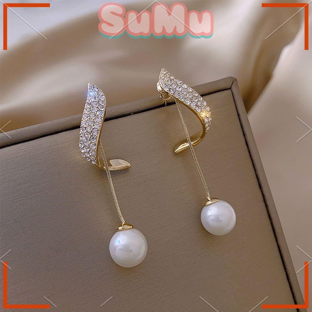 Sumu.Hoa Tai Dáng Dài Phối Tua Rua Thời Trang Cho Nữ