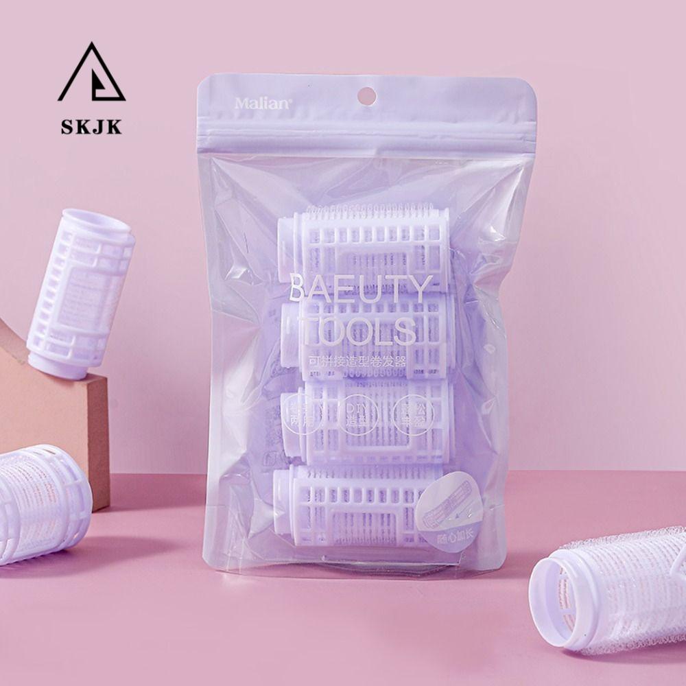 Máy Uốn Tóc Mái Bằng Nhựa Màu Tím Tự Nhiên Phong Cách Hàn Quốc Cho Nữ