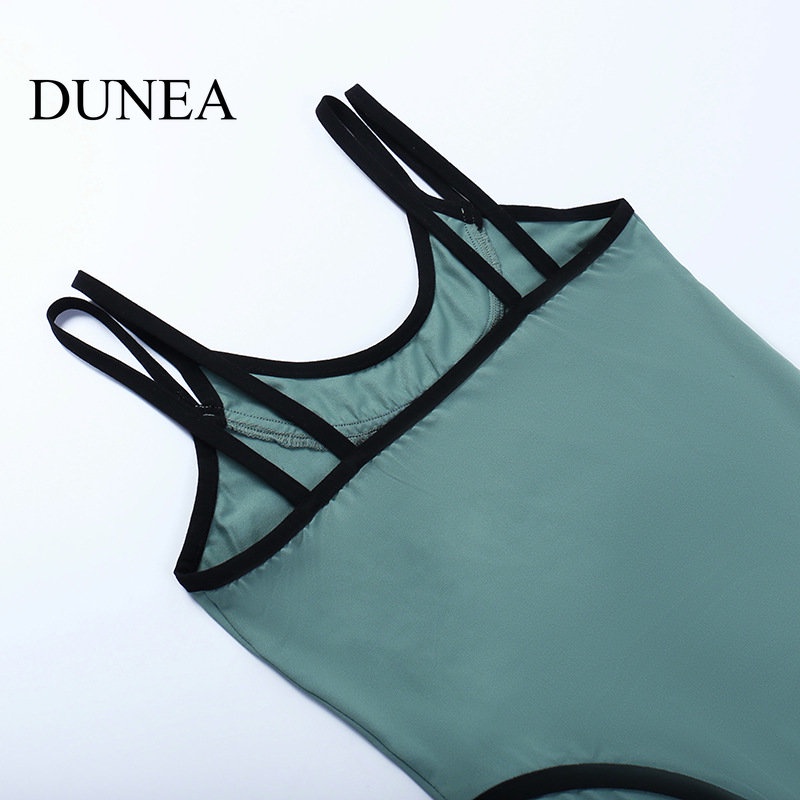 Dunea Phụ Nữ Đan Dây Vừa Vặn Bodysuit