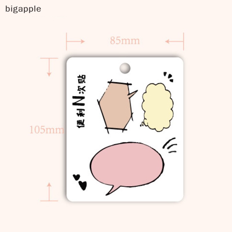 Bigapple Nhãn Dán Ghi Chú Dia Đơn Giản Tươi Tắn Sáng Tạo RDG